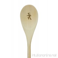 Triathalon Large Wooden Spoon - Laser Engraved Design - Long Handled Mixing Spoon - 12-Inch Wooden Stirring Spoon - B07DCCRGJL